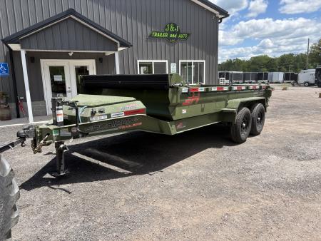 New 2026 Horizon Trailers 14' 14K Dump Trailer w/ Extension Brackets