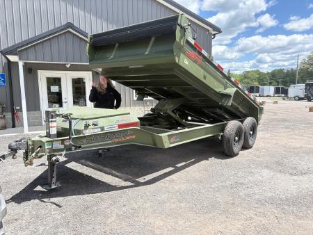 New 2026 Horizon Trailers 14' 14K Dump Trailer w/ Extension Brackets