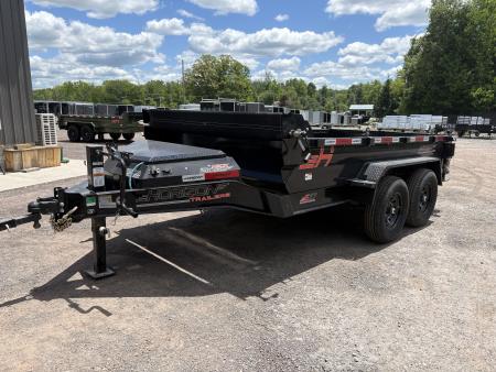 New 2026 Horizon Trailers 12' 14K Dump Trailer w/ Extension Brackets