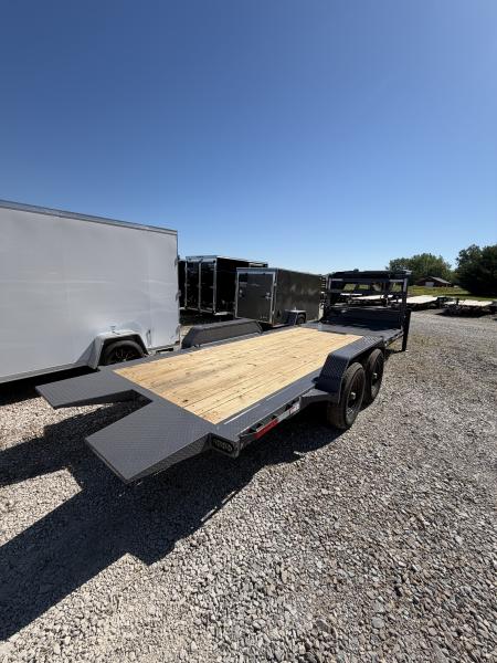 New 2026 RAWMAXX G7X22GN14K Tilt Trailer 83X22 TA GOOSENECK (GVW:14000) SHADOW GRAY