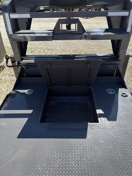 New 2026 RAWMAXX G7X22GN14K Tilt Trailer 83X22 TA GOOSENECK (GVW:14000) SHADOW GRAY