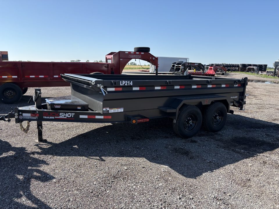New 2026 Buckshot MFG LP214 Dump Trailer 7x14ft 2ft tall sides