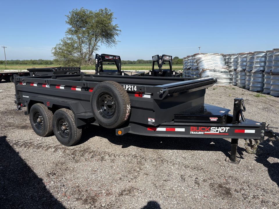 New 2026 Buckshot MFG LP214 Dump Trailer 7x14ft 2ft tall sides