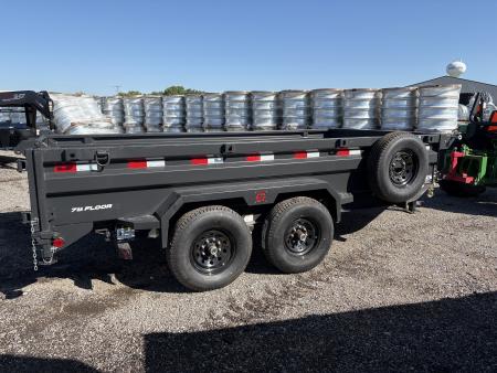 New 2026 Buckshot MFG LP214 Dump Trailer 7x14ft 2ft tall sides