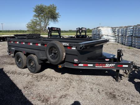 New 2026 Buckshot MFG LP214 Dump Trailer 7x14ft 2ft tall sides