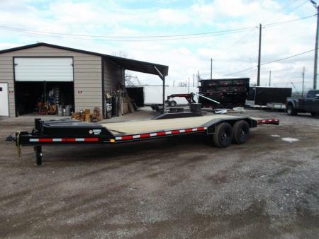 New 2026 J&C Trailers 102x20 12K Car Hauler / Equipment Hauler / 6K Axles / Drive Over Fenders / C-Channel Stow Away Ramps