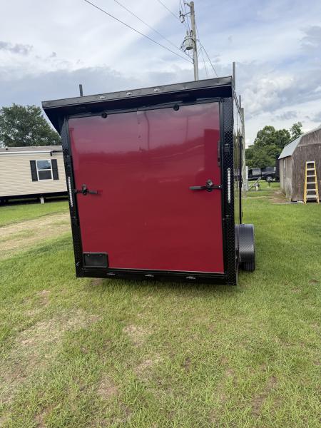 New 2026 Cargo United 7X12SA Cargo / Enclosed Trailer Rear spoiler ladder racks