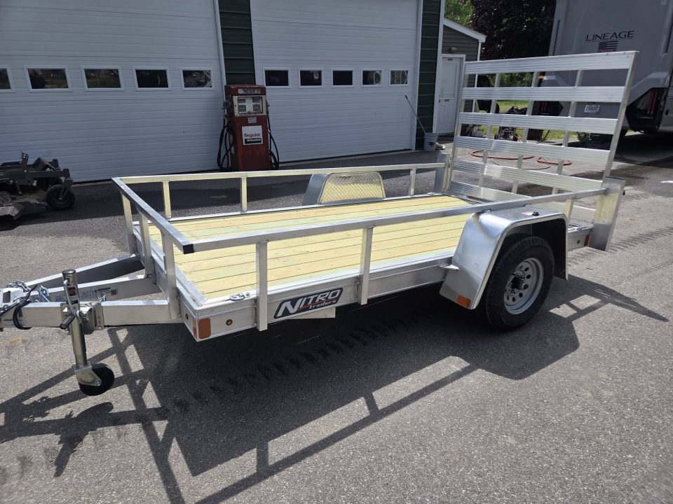 New 2026 Nitro 5x10 aluminum utility trailer with rear gate Utility Trailer