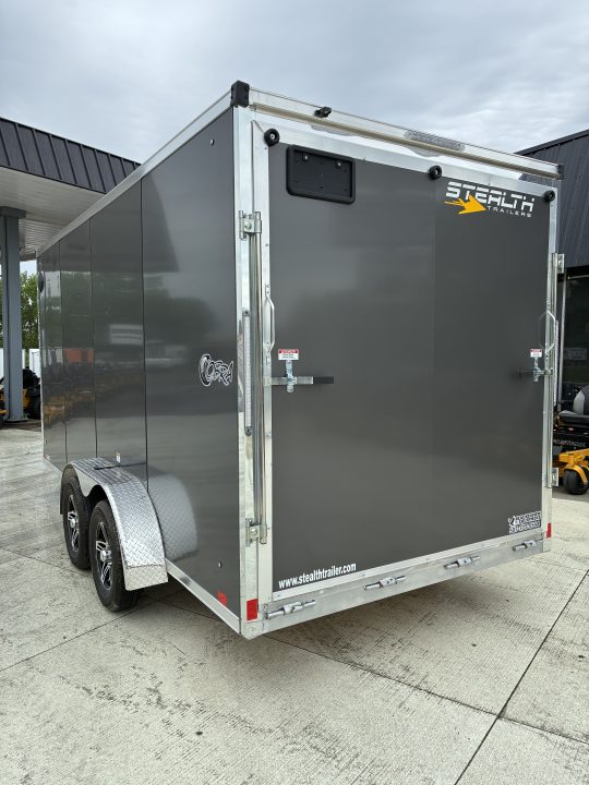 New 2026 Stealth Trailers 7X16 All Aluminum Cobra Cargo Enclosed Side by Side Trailer
