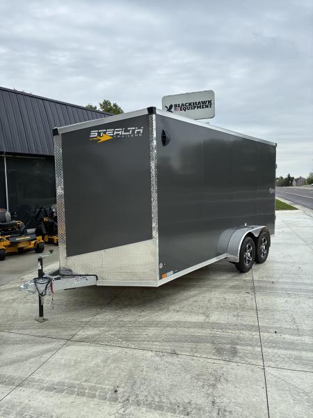 New 2026 Stealth Trailers 7X16 All Aluminum Cobra Cargo Enclosed Side by Side Trailer