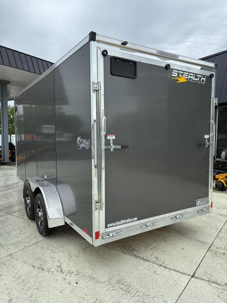 New 2026 Stealth Trailers 7X16 All Aluminum Cobra Cargo Enclosed Side by Side Trailer