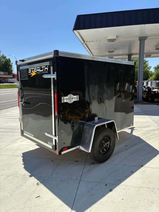 New 2026 Stealth Trailers 5X8 Mustang Steel Frame Barn Door Cargo Enclosed Trailer