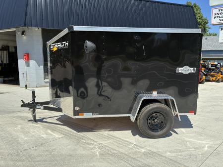 New 2026 Stealth Trailers 5X8 Mustang Steel Frame Barn Door Cargo Enclosed Trailer