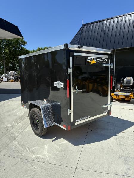 New 2026 Stealth Trailers 5X8 Mustang Steel Frame Barn Door Cargo Enclosed Trailer
