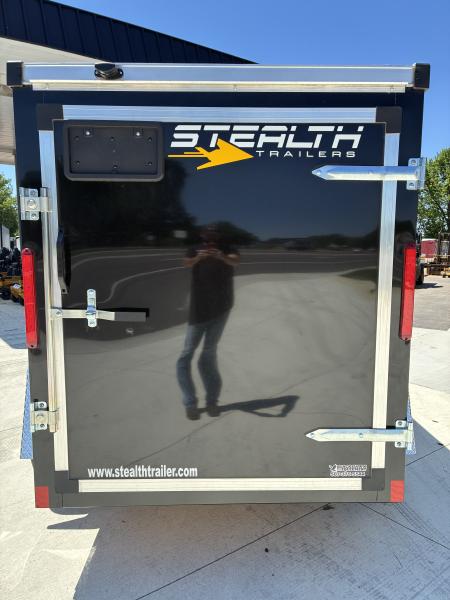 New 2026 Stealth Trailers 5X8 Mustang Steel Frame Barn Door Cargo Enclosed Trailer