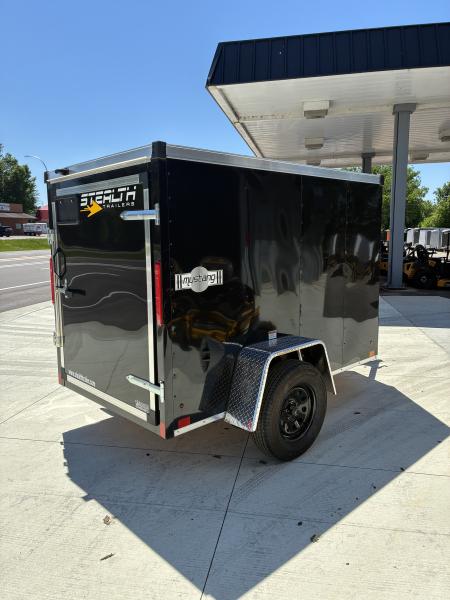 New 2026 Stealth Trailers 5X8 Mustang Steel Frame Barn Door Cargo Enclosed Trailer