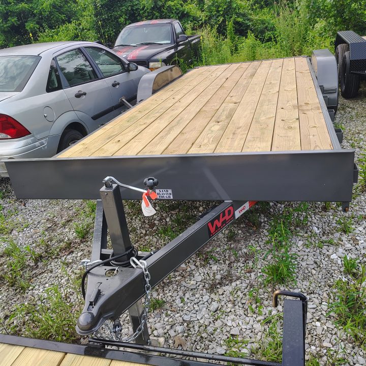 New 2026 WD Trailers 83x20 TA, 2' metal dovetail , 4' slide in ramps, 3.5k axles Car Hauler