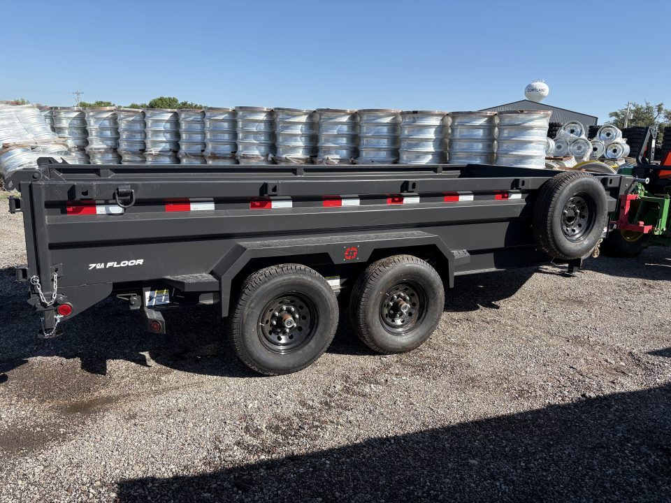 New 2026 Buckshot MFG LP216 Low Profile Dump Trailer 7x16ft 2ft tall sodes Dump Trailer