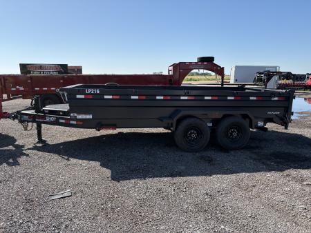 New 2026 Buckshot MFG LP216 Low Profile Dump Trailer 7x16ft 2ft tall sodes Dump Trailer