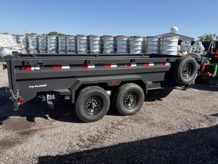 New 2026 Buckshot MFG LP216 Low Profile Dump Trailer 7x16ft 2ft tall sodes Dump Trailer