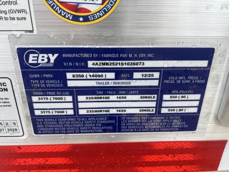 New 2025 EBY Trailers 17+7 14K Tilt Equipment Trailer