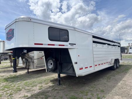 Used 2024 Logan Coach 26' STOCKMAN COMBO Stock / Stock Combo Trailer