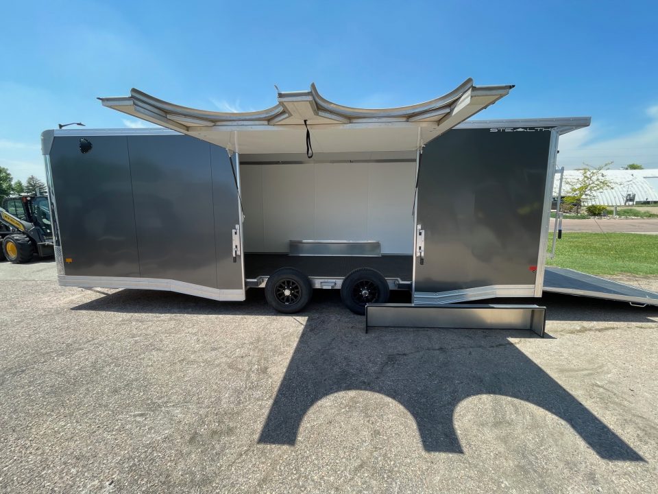 New 2026 ALCOM 2026 Alcom-Stealth 8.5 x 24' Aluminum Frame Cargo/Enclosed Car Trailer Cargo / Enclosed Trailer