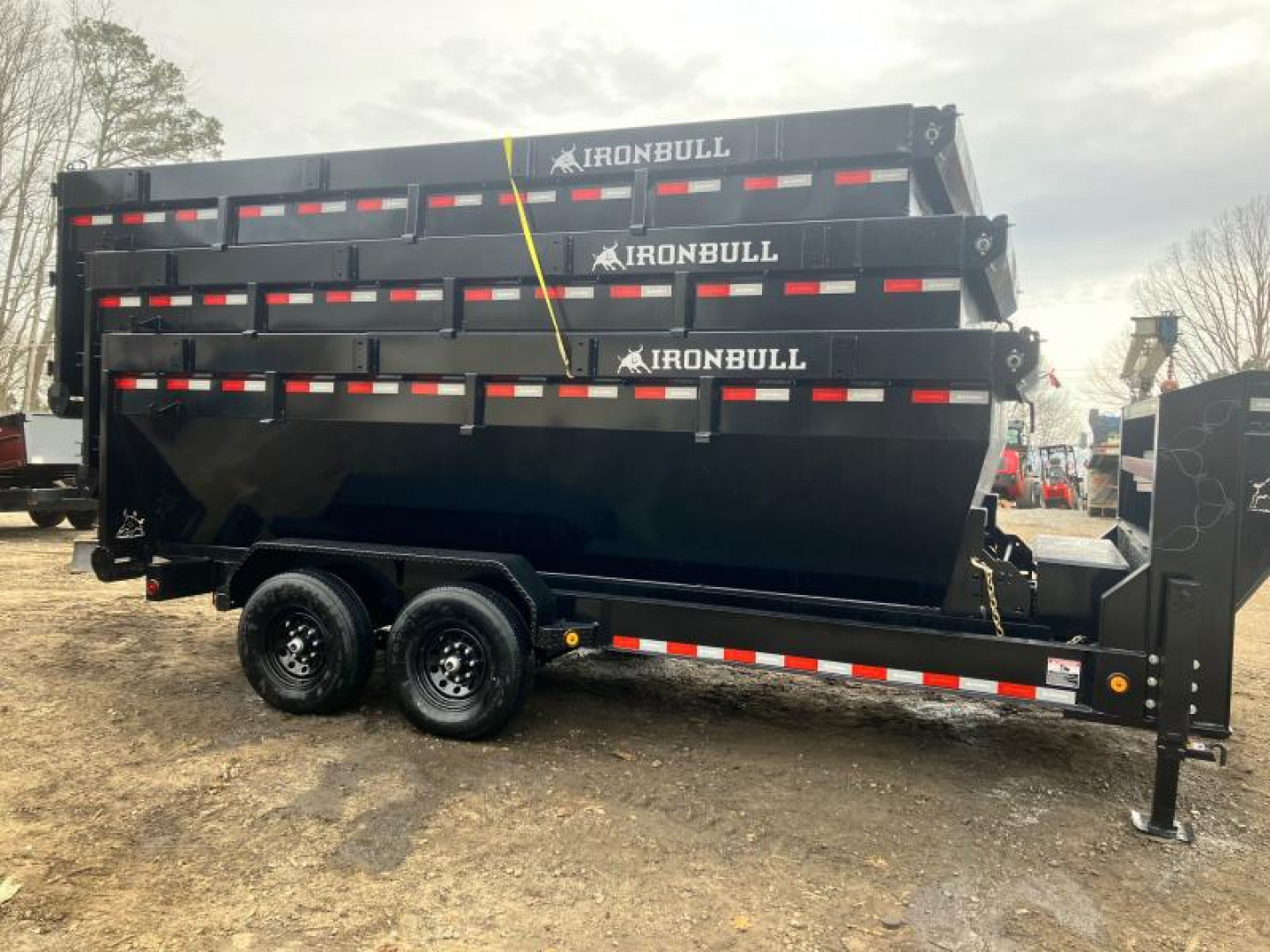 New 2025-Iron-Bull-Trailers-Gooseneck-7×16-14k-7k-Axles-DBG-Roll-Off-Trailer-System-R14K716GI-STACK3