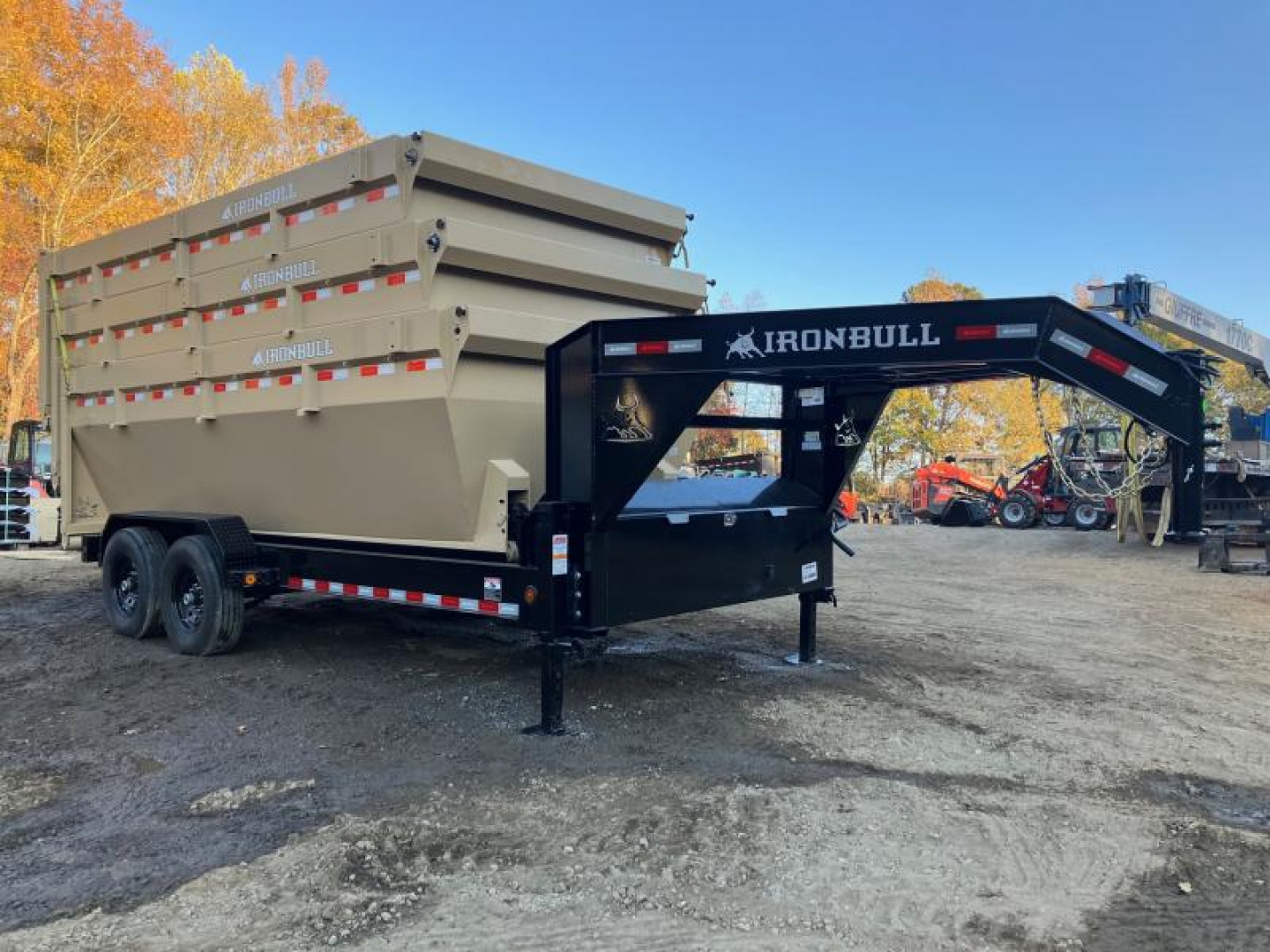 New 2025-Iron-Bull-Trailers-Gooseneck-7×16-14k-7k-Axles-DBG-Roll-Off-Trailer-System-R14K716GI-STACK3