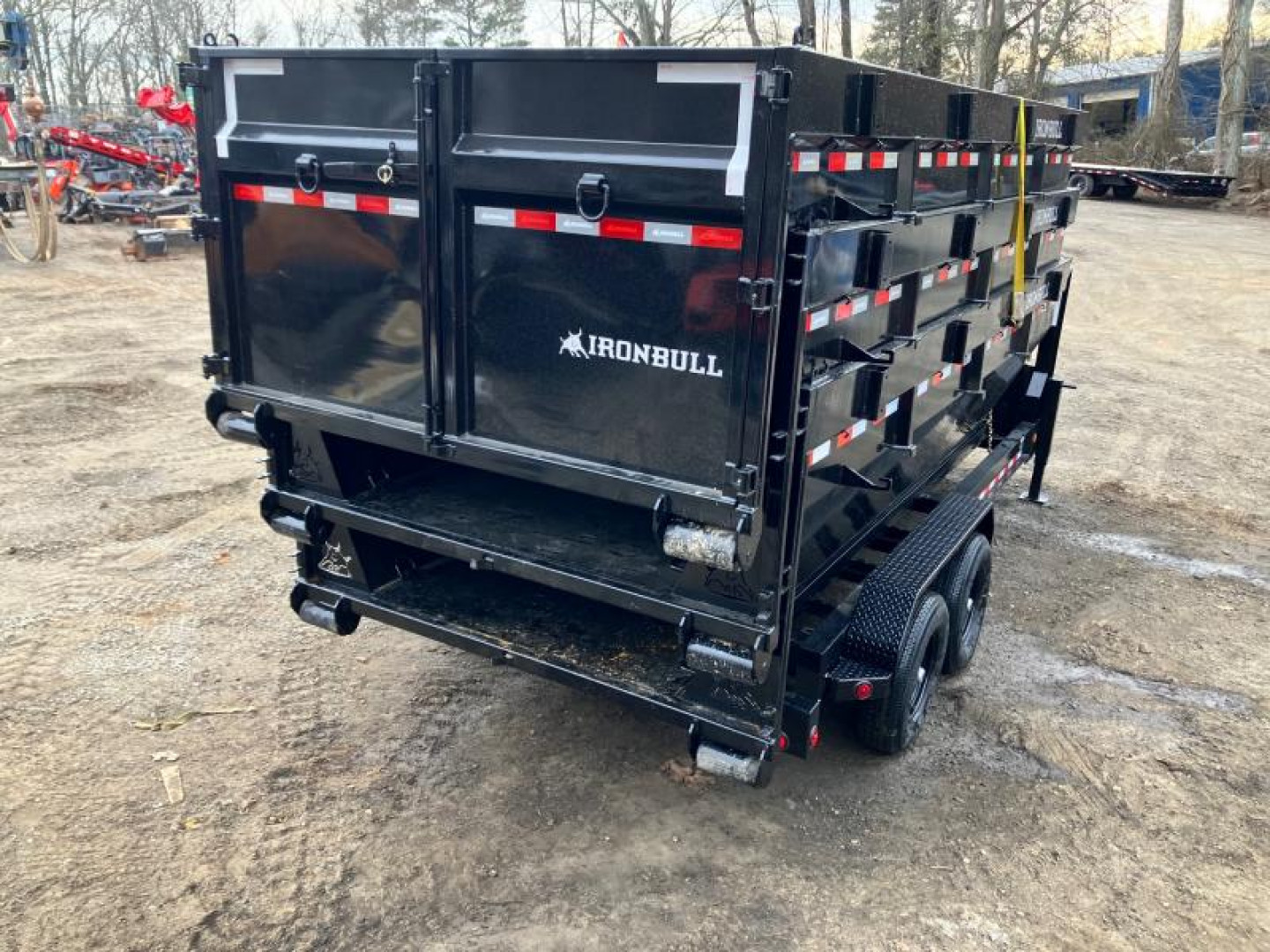 New 2025-Iron-Bull-Trailers-Gooseneck-7×16-14k-7k-Axles-DBG-Roll-Off-Trailer-System-R14K716GI-STACK3
