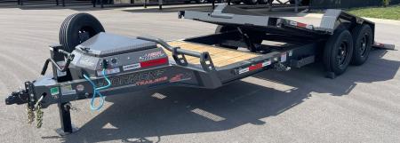 New HORIZON 22’x 83” ETZ ASH GRAY GRAVITY TILT DECK EQUIPMENT TRAILER -15.2K (GVWR), in Deck Storage