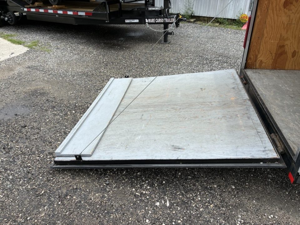 Used 2006 Car Mate Trailers 6x14 Enclosed Trailer for Sale | Silver Cargo Trailer with 3000 GVWR Cargo / Enclosed Trailer