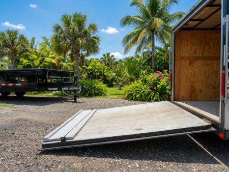 Used 2006 Car Mate Trailers 6x14 Enclosed Trailer for Sale | Silver Cargo Trailer with 3000 GVWR