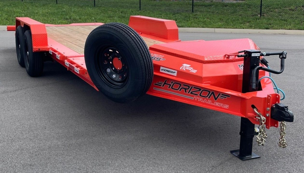 New HORIZON 20’x 83” ETZ ORANGE TILT DECK EQUIPMENT TRAILER -15.2K (GVWR), in Deck Storage