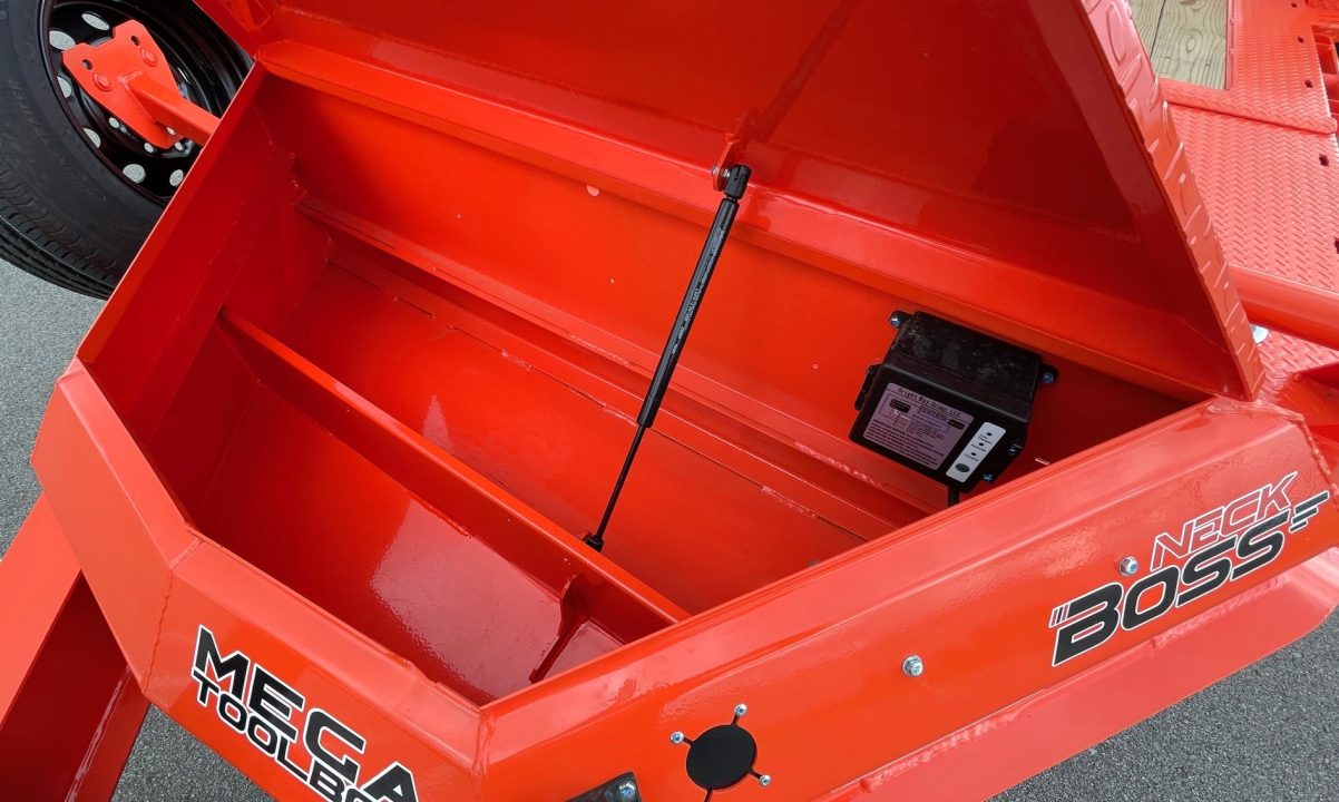 New HORIZON 20’x 83” ETZ ORANGE TILT DECK EQUIPMENT TRAILER -15.2K (GVWR), in Deck Storage