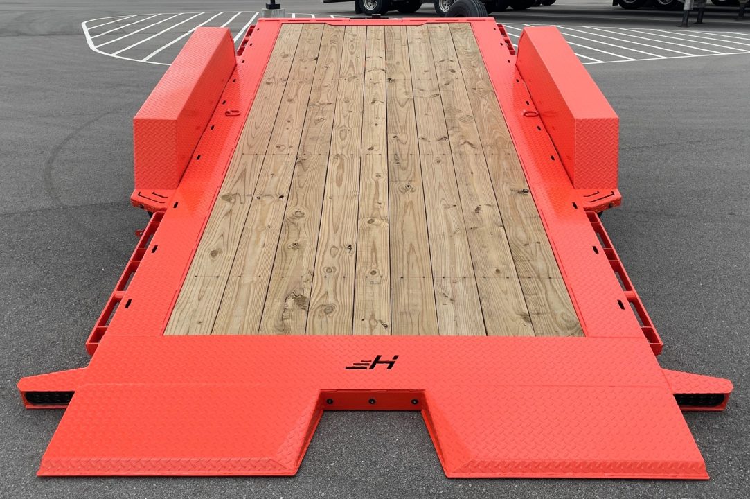 New HORIZON 20’x 83” ETZ ORANGE TILT DECK EQUIPMENT TRAILER -15.2K (GVWR), in Deck Storage