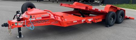 New HORIZON 20’x 83” ETZ ORANGE TILT DECK EQUIPMENT TRAILER -15.2K (GVWR), in Deck Storage