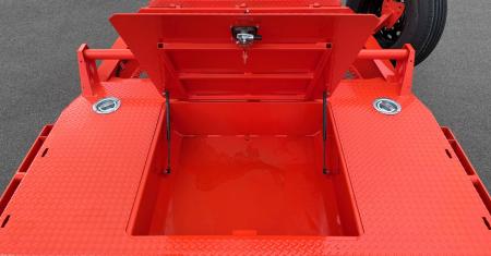 New HORIZON 20’x 83” ETZ ORANGE TILT DECK EQUIPMENT TRAILER -15.2K (GVWR), in Deck Storage
