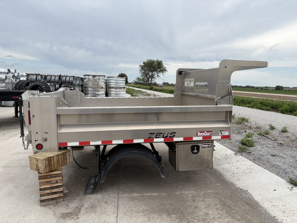 Used 2022 TruckCraft Dump Body Aluminum 60” Cab and Chassis Truck Bed