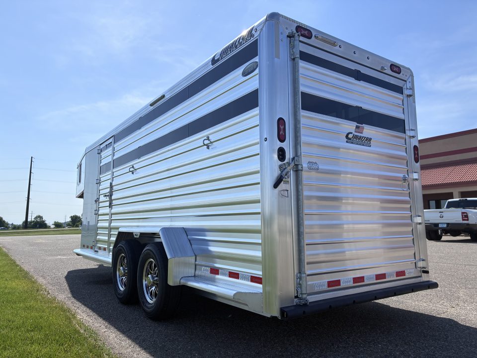 New 2027 Cimarron Trailers Lonestar 20' GN RTG Stock / Stock Combo Trailer