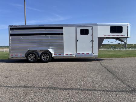 New 2027 Cimarron Trailers Lonestar 20' GN RTG Stock / Stock Combo Trailer