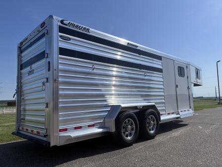 New 2027 Cimarron Trailers Lonestar 20' GN RTG Stock / Stock Combo Trailer