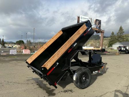 New DUMP 2027 Double A ELP55-8 5X8 SINGLE AXLE 5000 GVWR Dump Trailer