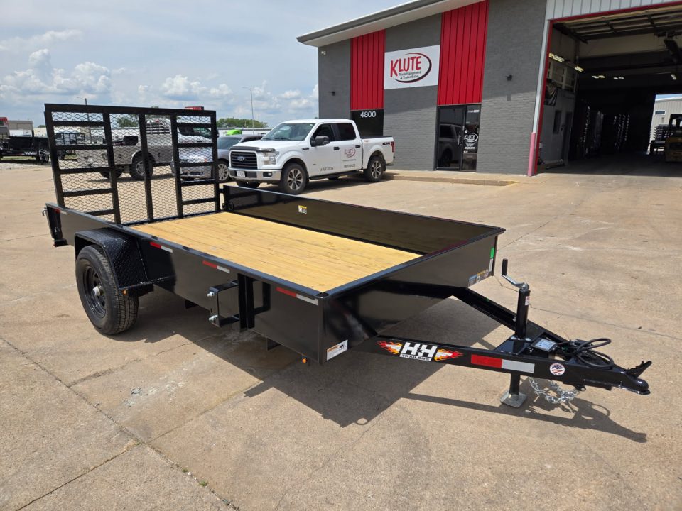 New 2026 H&H Trailers 76x12 Solid Side Utility Trailer 5K Brake Utility Trailer