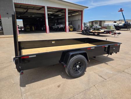 New 2026 H&H Trailers 76x12 Solid Side Utility Trailer 5K Brake Utility Trailer