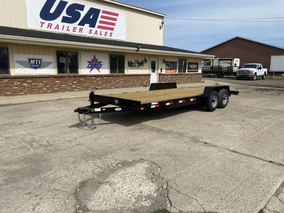 New 2026 AMO 82x20 TA2 w/2ft Dove Tail 10k Car Hauler