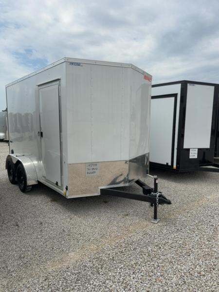 New 2026 Impact Trailers 7 x 12 Quake Flat Top V-Nose 7K