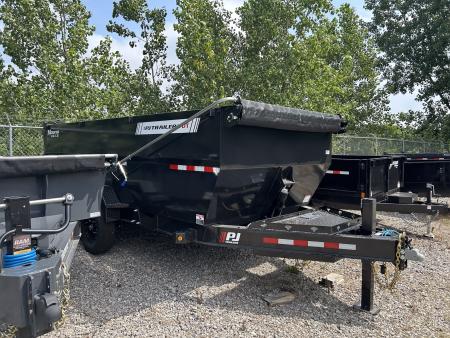 New 2026 PJ Trailers 7 X 16 FT LOW PRO TELESCOPIC HIGH SIDE DUMP TRAILER VOYAGER PKG 15K GVWR
