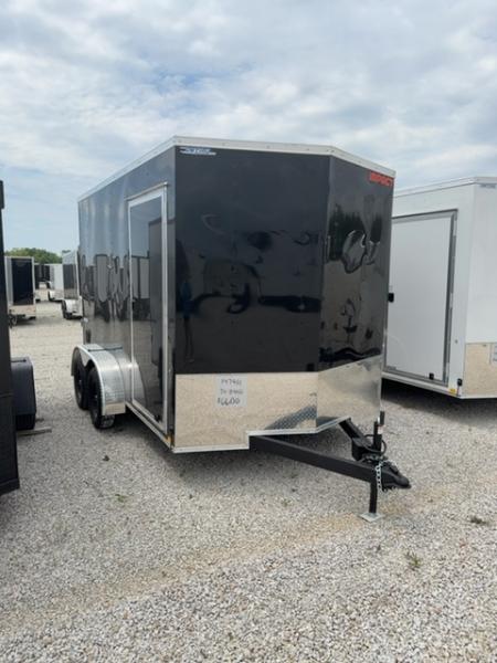 New 2026 Impact Trailers 7 x 12 Quake Flat Top V-Nose 7K