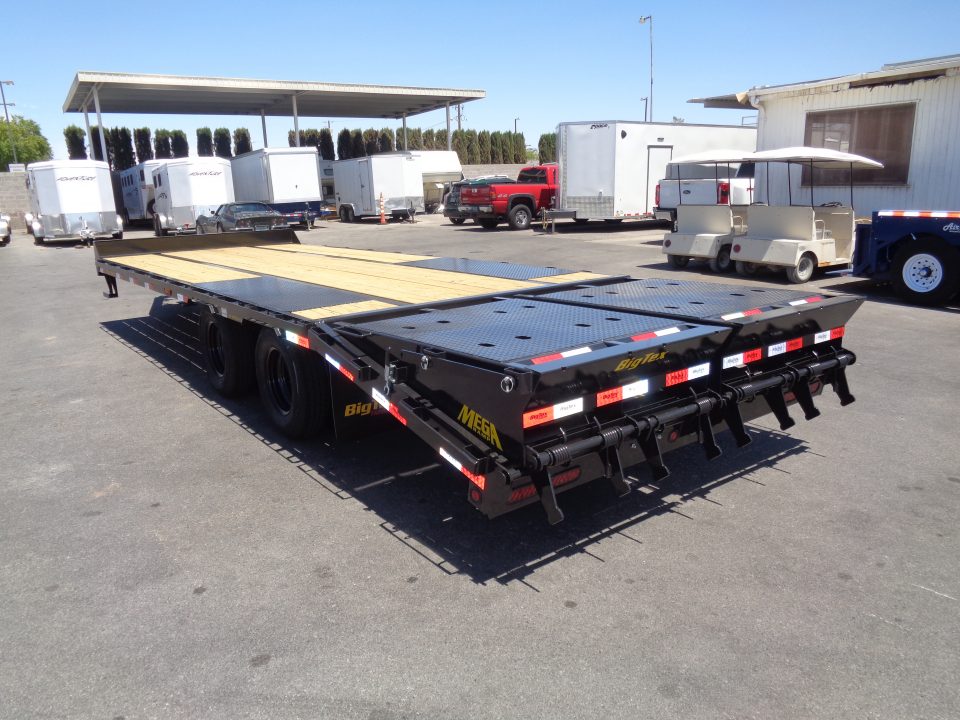 New 2026 Big Tex Trailers * 25PH-20+5MR * 25ft Heavy Duty Tandem Dual Wheel Pintle Flatbed Trailer w/ Mega Ramps